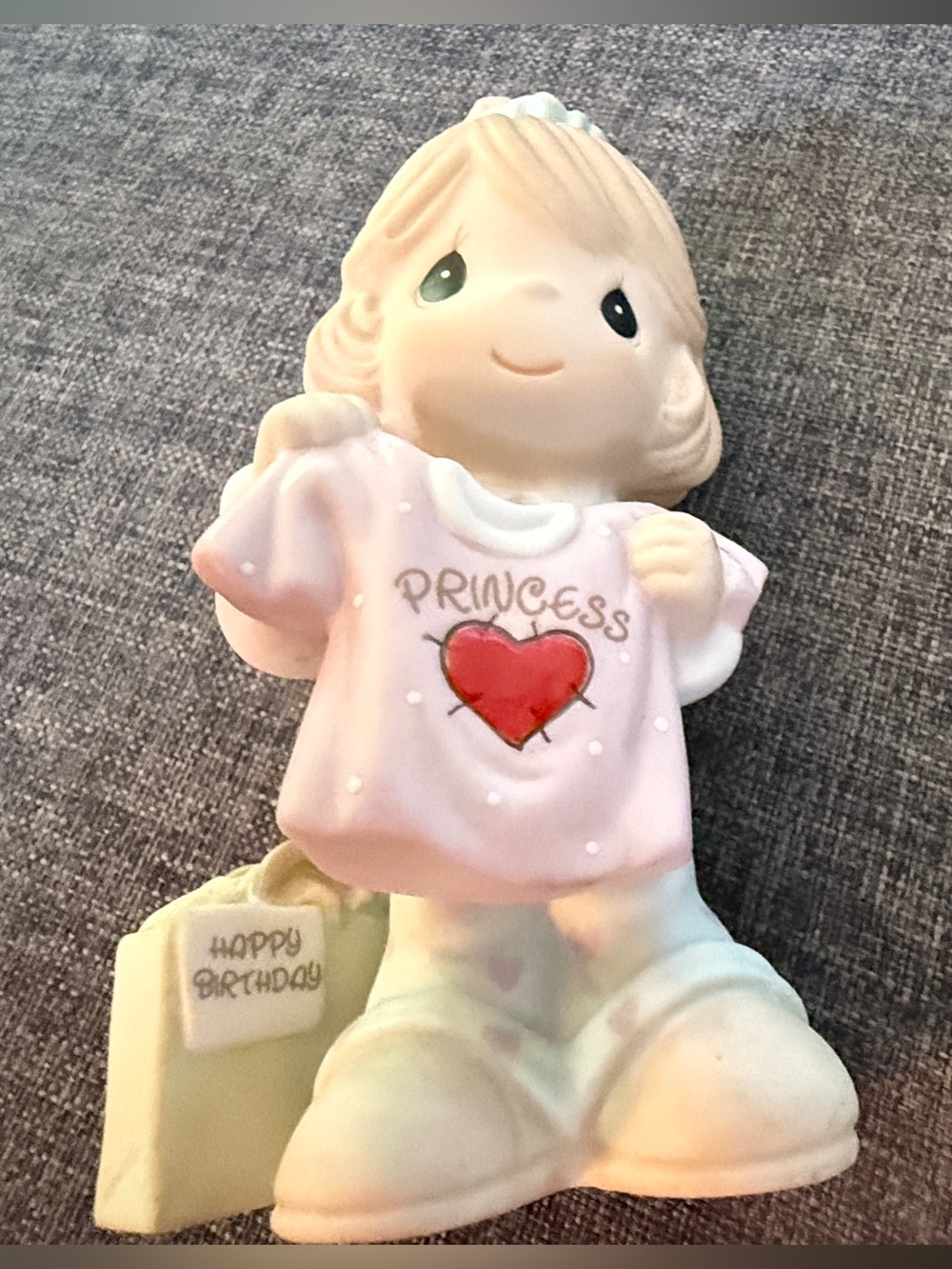 Precious Moments Pink Princess Heart Figurine